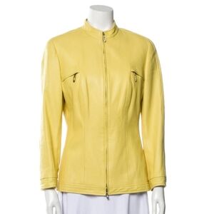 Escada lamskin leather jacket